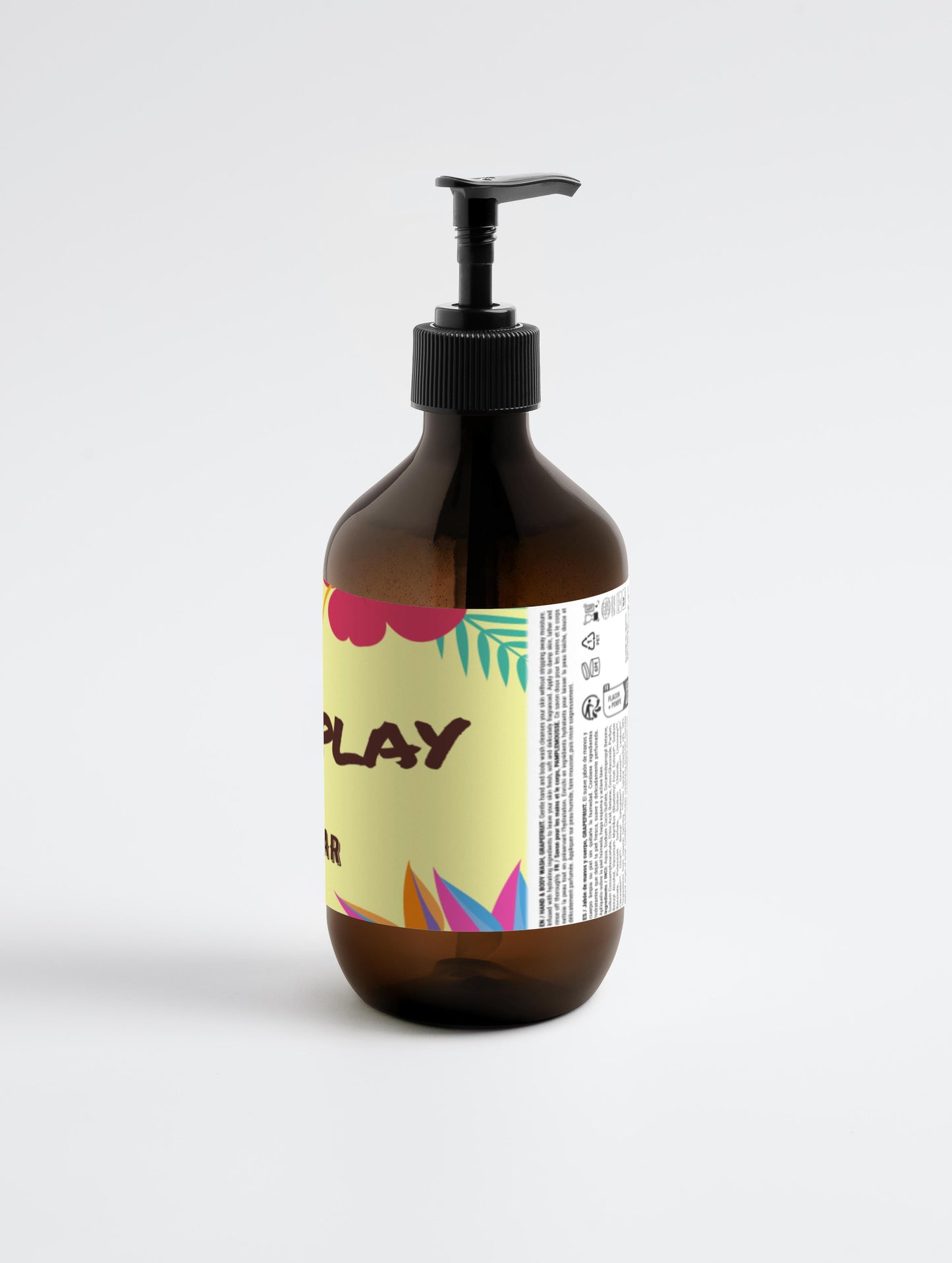 Hand and Body Wash, Grapefruit, Play Swimwear All Day Play. Hydrating, gentle to skin, suitable for all skin types, vegan.