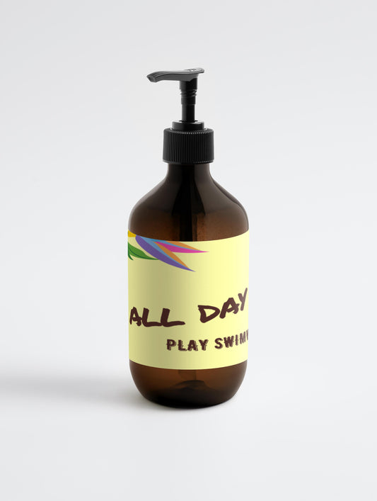 Hand and Body Wash, Grapefruit, Play Swimwear All Day Play. Hydrating, gentle to skin, suitable for all skin types, vegan.