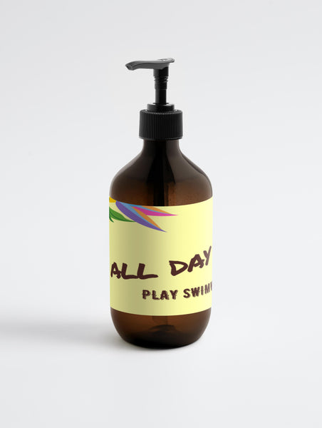 Hand and Body Wash, Grapefruit, Play Swimwear All Day Play. Hydrating, gentle to skin, suitable for all skin types, vegan.