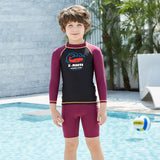 2pcs Boy Swimsuit Kids Swimwear Quick Dry UPF50+ Swimming Skinsuits Kids Rash Guard Surfing Suit Beachwear Bathing Suit