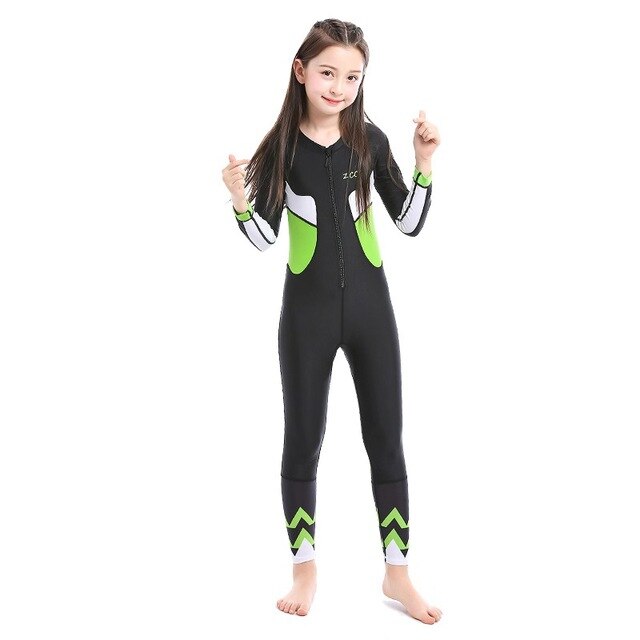 Child Kid One-piece Diving Suit Surfing Wetsuit Kids Thermal Diving Swimming Swimwear Swimsuit Full Body Long Sleeve Wetsuits