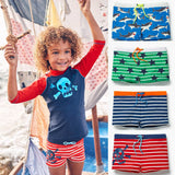 Hot Summer Boys Kids Babe Swimming Trunks Striped Shark Stripe Boxers Beach Swimsuit Shorts Pants Swimwear Bathing Suit New