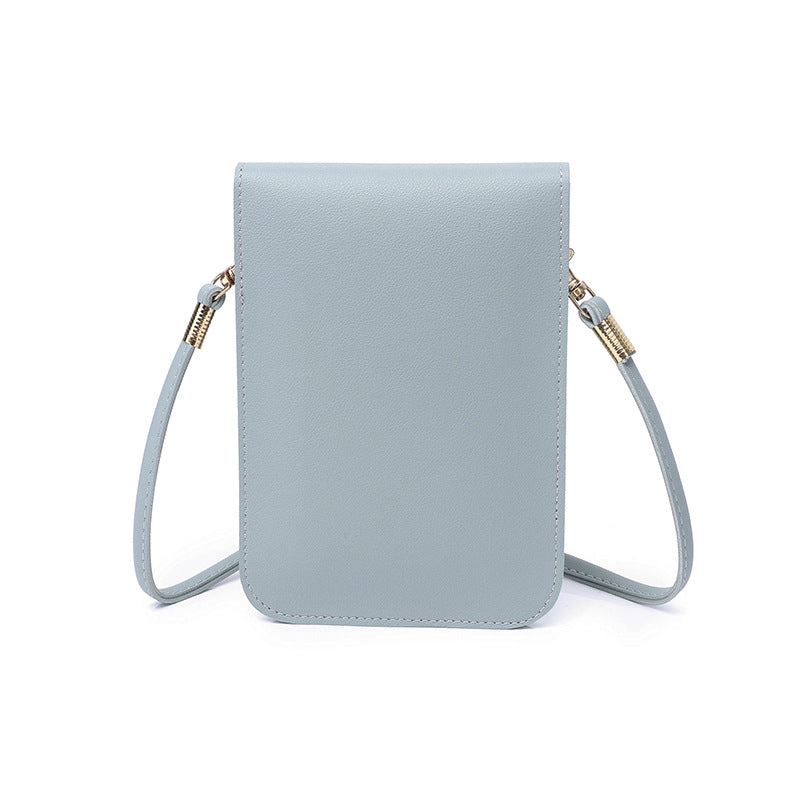 Flower bag one-shoulder strap diagonal square bag shape large capacity mobile phone bag cross-shoulder handbag