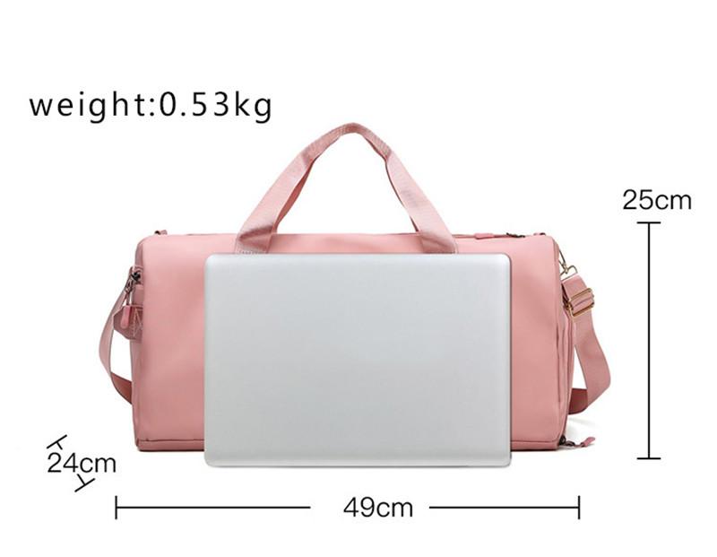 Multifunction Nylon Secret Storage Yoga Gym Large Duffel Bag Unisex Travel Waterproof Casual Beach Exercise Luggage Bags 15 Colors