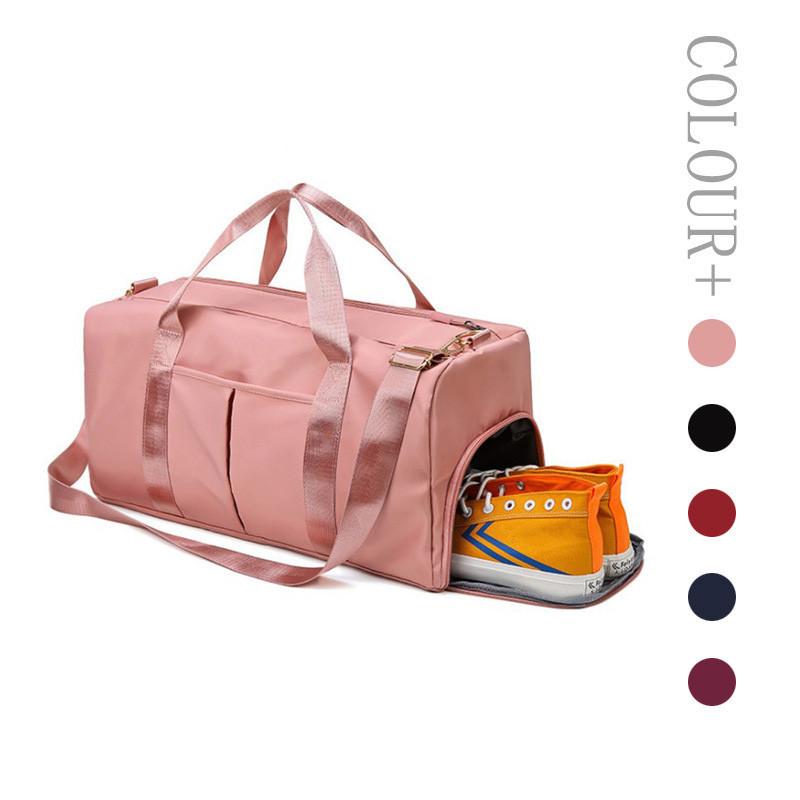 Multifunction Nylon Secret Storage Yoga Gym Large Duffel Bag Unisex Travel Waterproof Casual Beach Exercise Luggage Bags 15 Colors